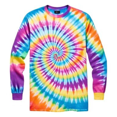Long sleeve tie dye shirt sticker