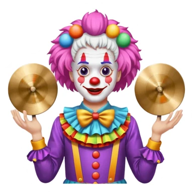  Clown with Cymbals sticker
