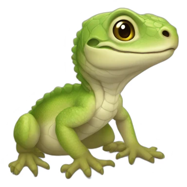 baby mexican reptile albine ajolote sticker