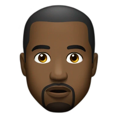 Kanye west face sticker