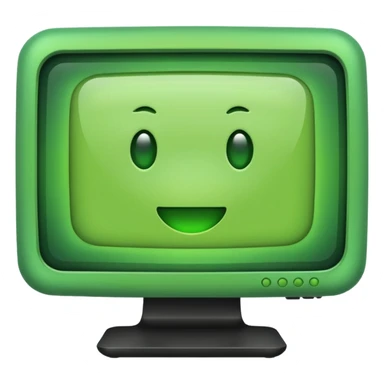 green monitor sticker