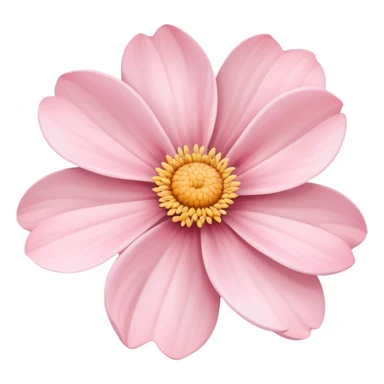 Pastel pink flower sticker