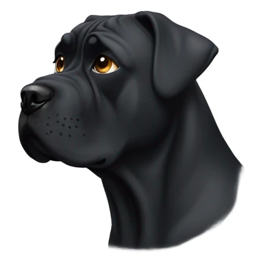  A CaneCorso with a tear in his left eye. sticker