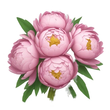 peony bouquet  sticker