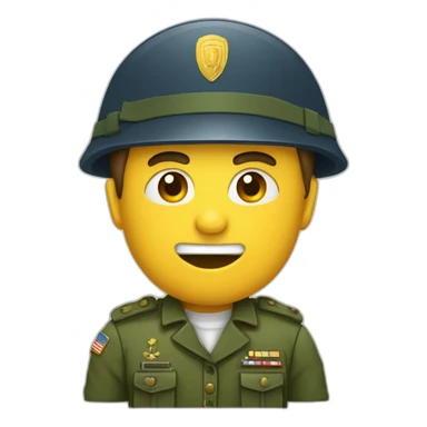 Militaire avec son pistolet sticker