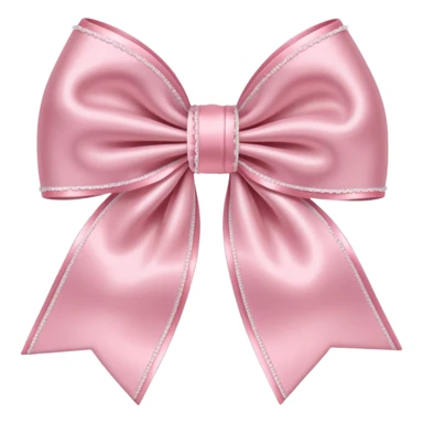 Cute light pink bow  sticker