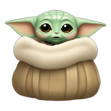 Baby Yoda Chritsmas sticker