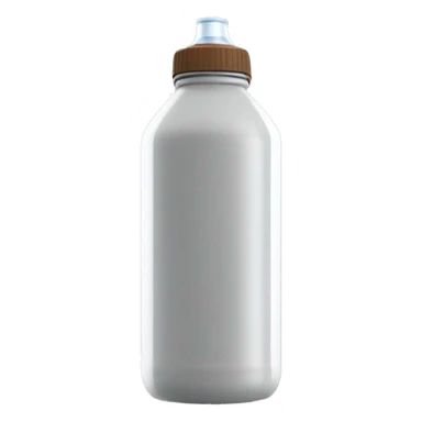Grey water bottle, white Range in the miiddle, the logo in the miiddle is a drop of water,with Brown cap emoji  sticker