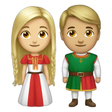 Lithuania and poland sticker