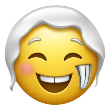 Smiley face with a golden tooth sticker