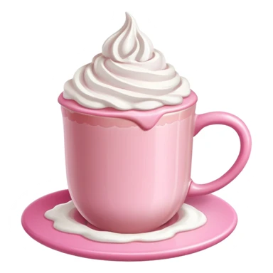 Pink Hot chocolate  sticker