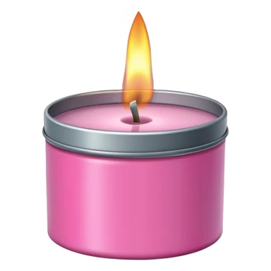pink candle tin sticker