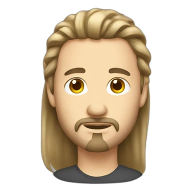polish-man-with-goatee-with-long-hair sticker