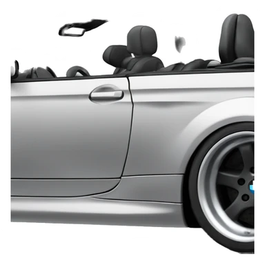 Black 2005 BMW coupe cabrio m3 sticker
