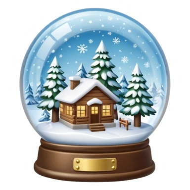 SNow globe sticker