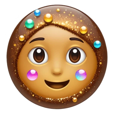 glitter cheap brown cyberpunk sticker