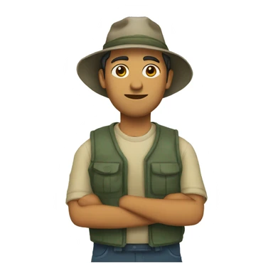 Personas pescadores sticker