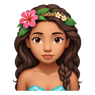 Moana on the beach sunset  sticker