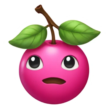 Pink cherries with a bow on it sticker
