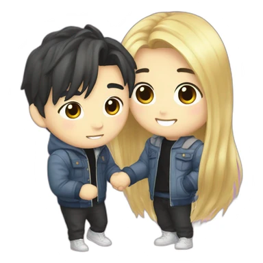 hyunjin and felix sticker