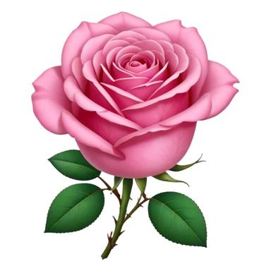 Pink rose sticker