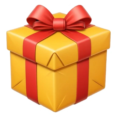 Wrapped gift sticker