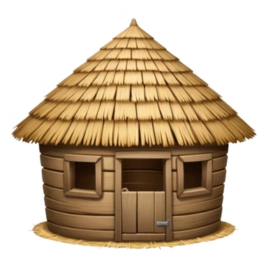 empty animal hut sticker