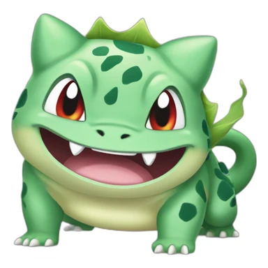 angry Bulbasaur sticker