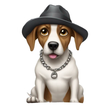Gangster dog sticker