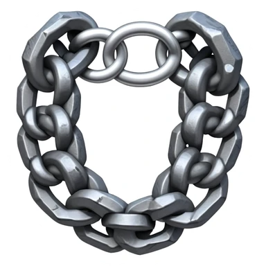 Heavy weighted chains with rocks and stones sticker