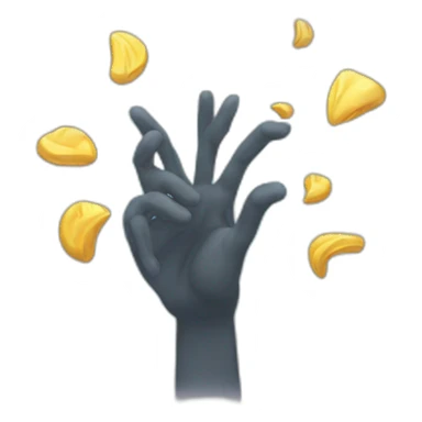 arms in the air summoning something sticker