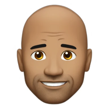 The rock qui chie sticker