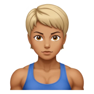 strong woman sticker