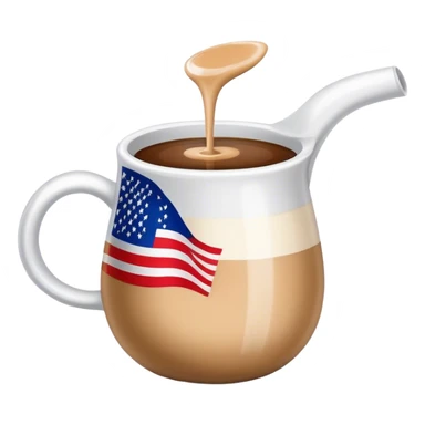 Flag with creamer on it sticker