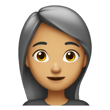 Girl saying please sticker