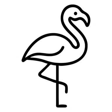 flamingo sticker