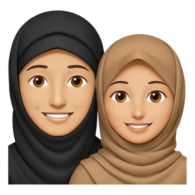 muslim couple, man and a woman in burka sticker