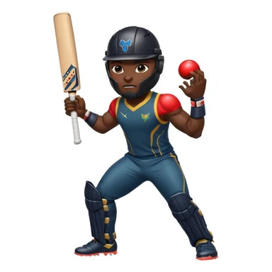 Black Panther in cricket sticker
