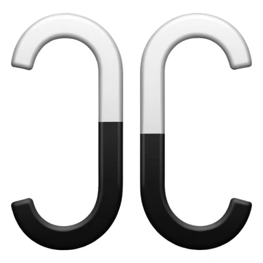 una "J" stilizzata in bianco e nero, formata da due strisce verticali che richiamano lo scudetto , sticker