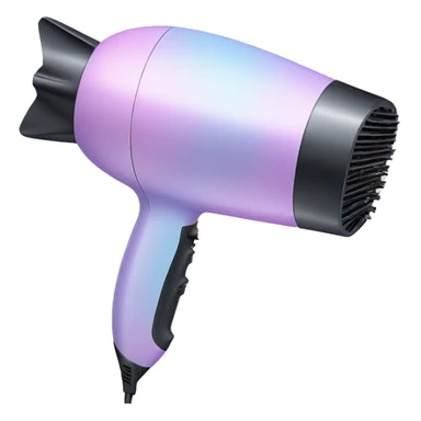 Pastel colored hair dryer sticker