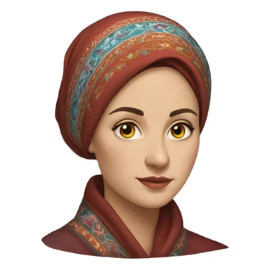 Russian woman  sticker