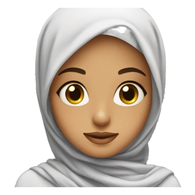 A beautiful girl in a hijab sticker