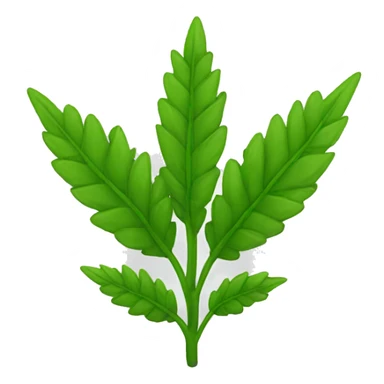 Green plant bits weed sticker