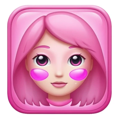 aesthetic aura pink emoji sticker