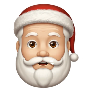 Santa Claus's mouth is zipped sticker
