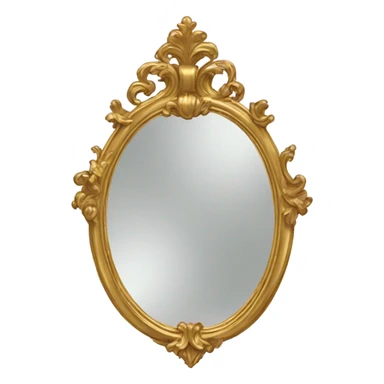 vintage rococo gold mirror sticker