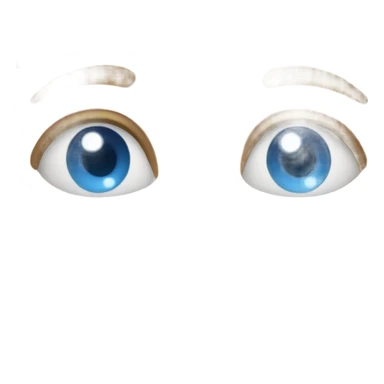 pair of blue eyes looking around sticker
