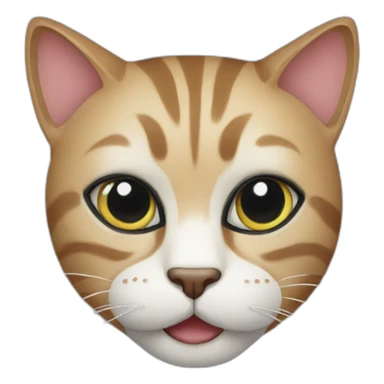 A cat where mask  sticker