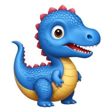 As un emoji de el dinosaurios ANQUILOSAURIO de perfil en color azul que sea bebe y tenga un efecto mas animado que sea mas animado y sin tantos picos pero que sea ANQUILOSAURIOno se parese a un ANQUILOSAURIO asi esta bien pero olvidaste hacerlo bebe  sticker