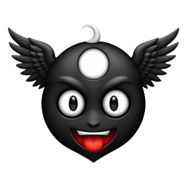 Las alas de angel del emoji pero que sean alas de demonio sticker